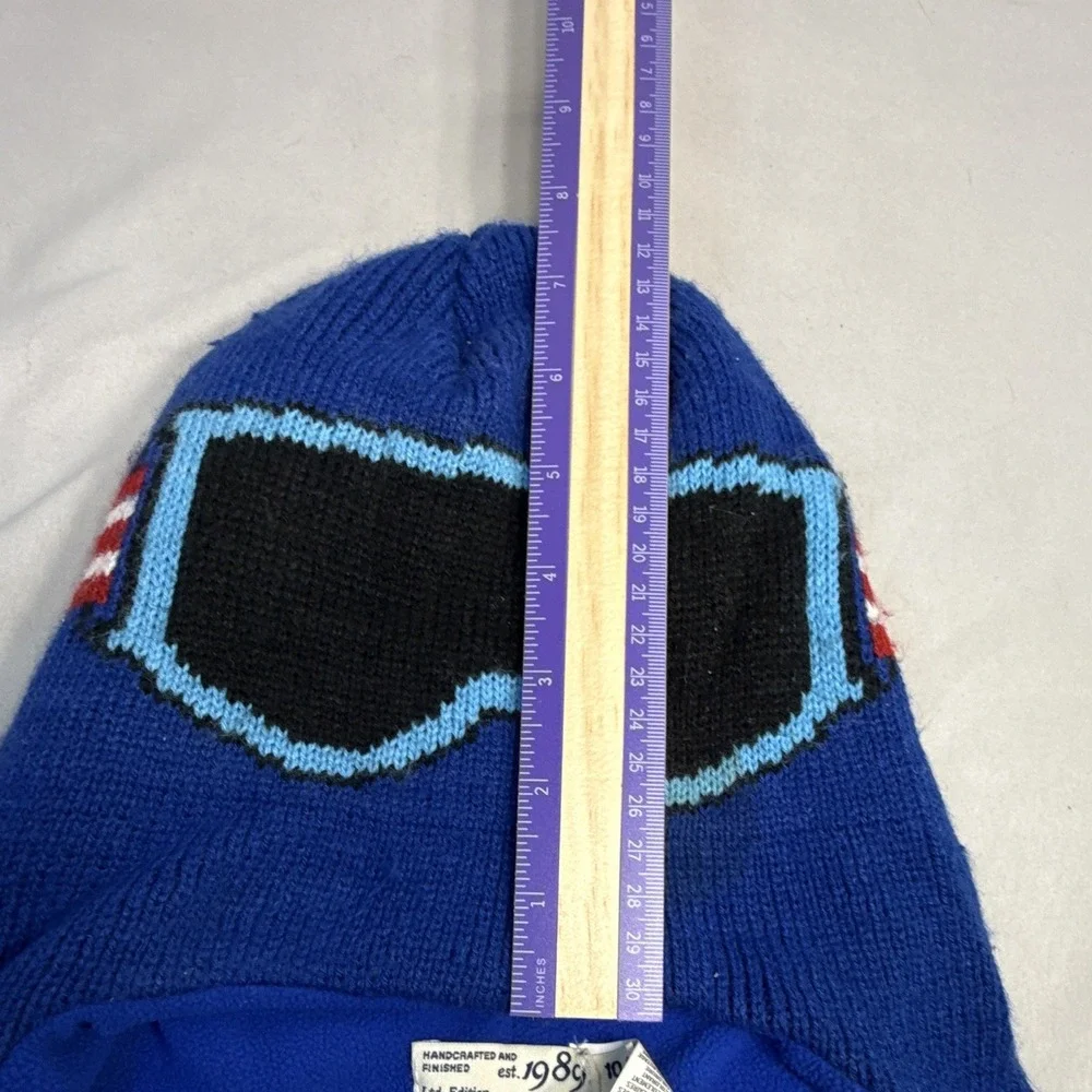 The Children's Place Aviator Ear Flap Knit Lined Tassel Ski Goggles Hat 10-14